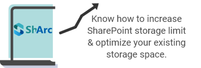 Graphic showing that ShArc increases storage limit