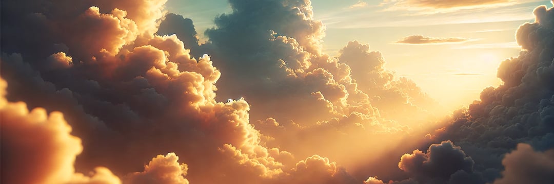 Clouds with light